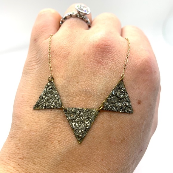 💕HP💕Pyrite 14k gold chain necklace - Picture 11 of 11